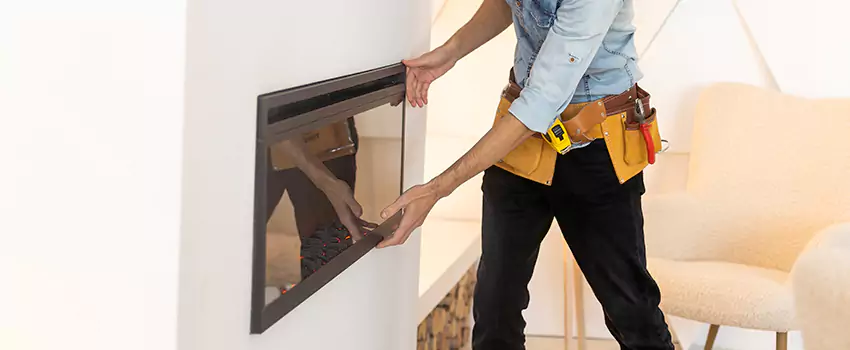 Metal Fireplace Installation in Dublin, Georgia