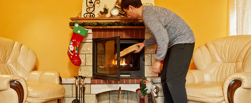 Rusted Metal Fireplace Restoration in Dublin, Georgia